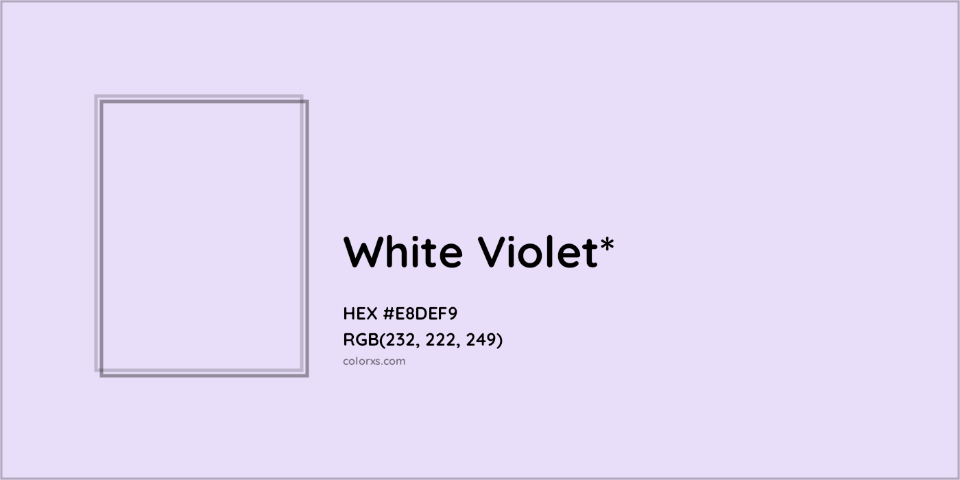 HEX #E8DEF9 Color Name, Color Code, Palettes, Similar Paints, Images