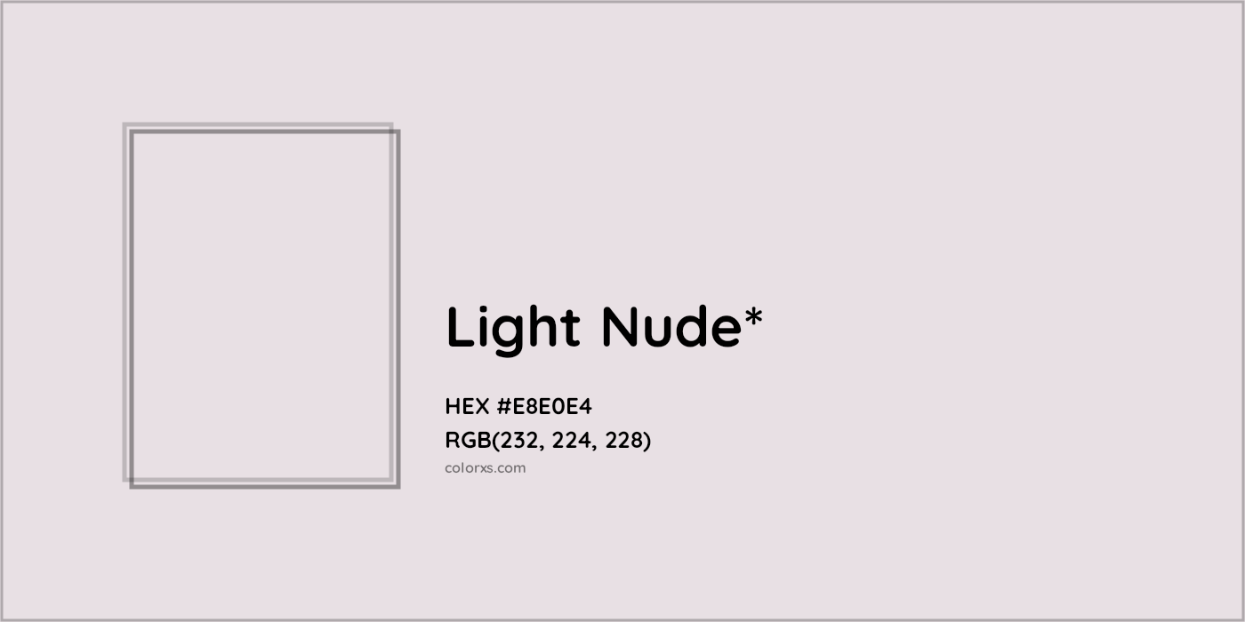 HEX #E8E0E4 Color Name, Color Code, Palettes, Similar Paints, Images