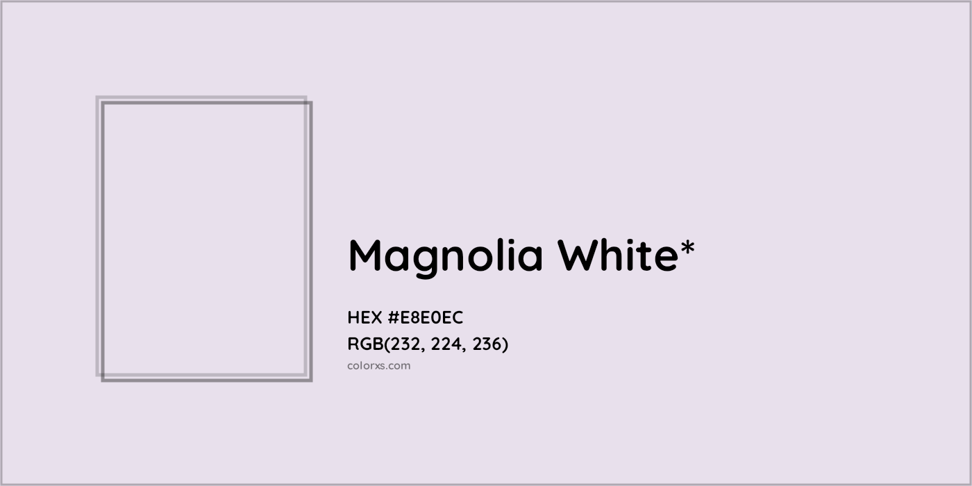 HEX #E8E0EC Color Name, Color Code, Palettes, Similar Paints, Images