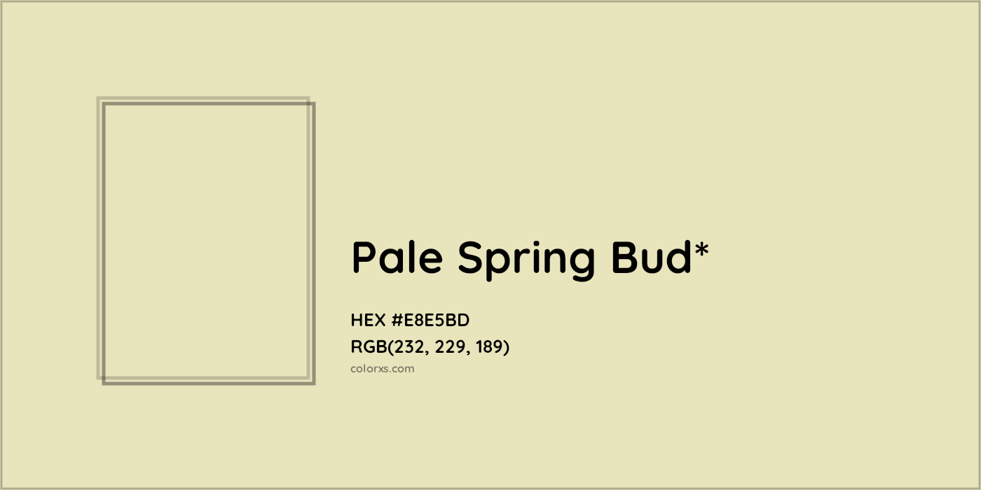 HEX #E8E5BD Color Name, Color Code, Palettes, Similar Paints, Images