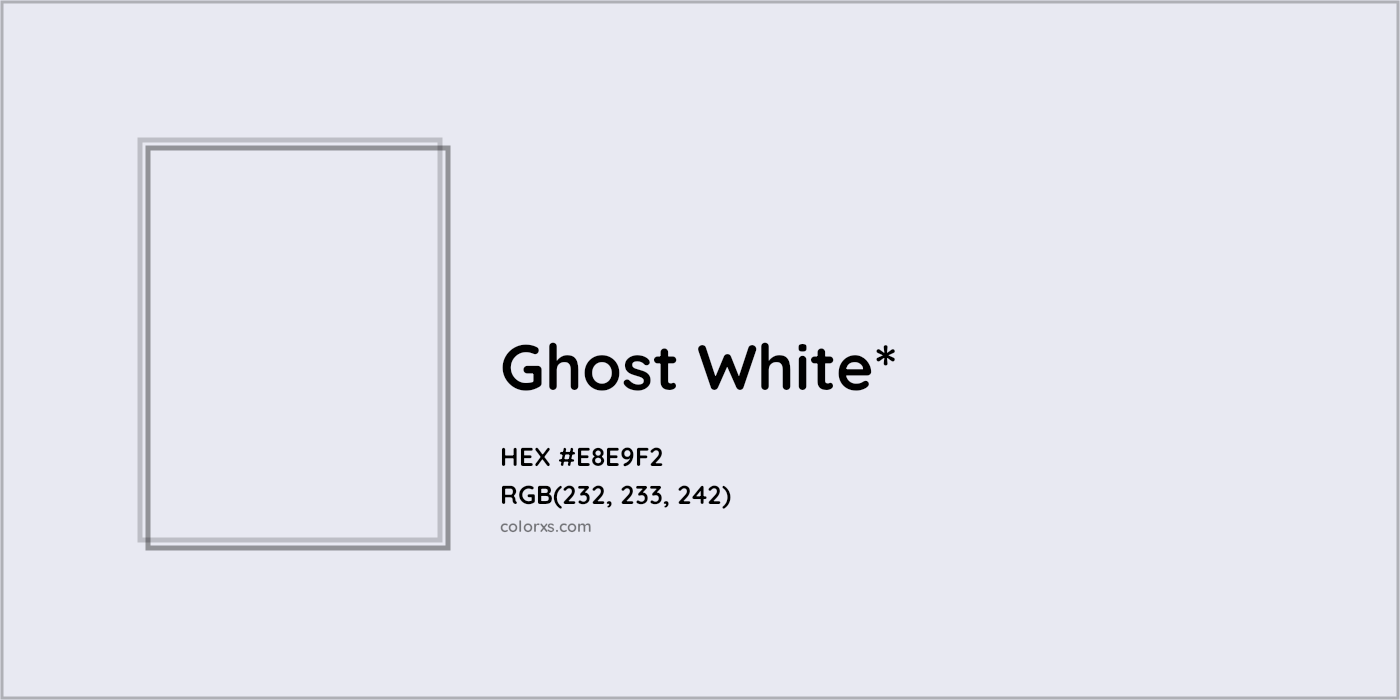 HEX #E8E9F2 Color Name, Color Code, Palettes, Similar Paints, Images