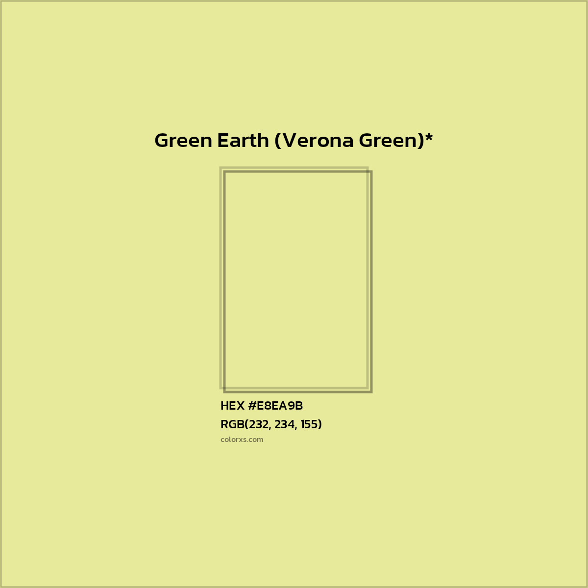 HEX #E8EA9B Color Name, Color Code, Palettes, Similar Paints, Images
