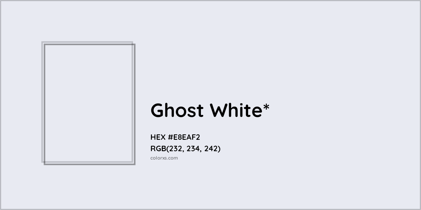 HEX #E8EAF2 Color Name, Color Code, Palettes, Similar Paints, Images