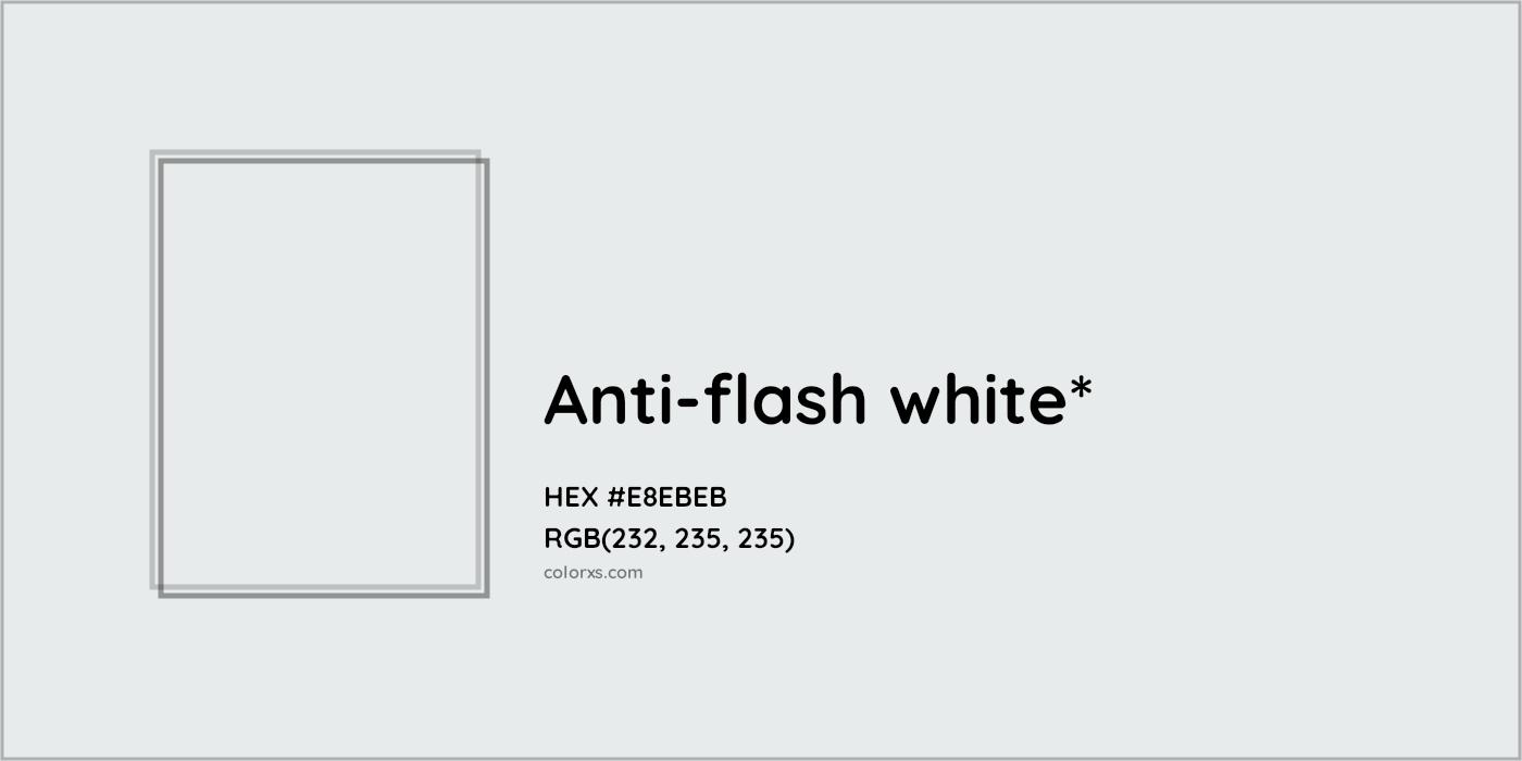 HEX #E8EBEB Color Name, Color Code, Palettes, Similar Paints, Images
