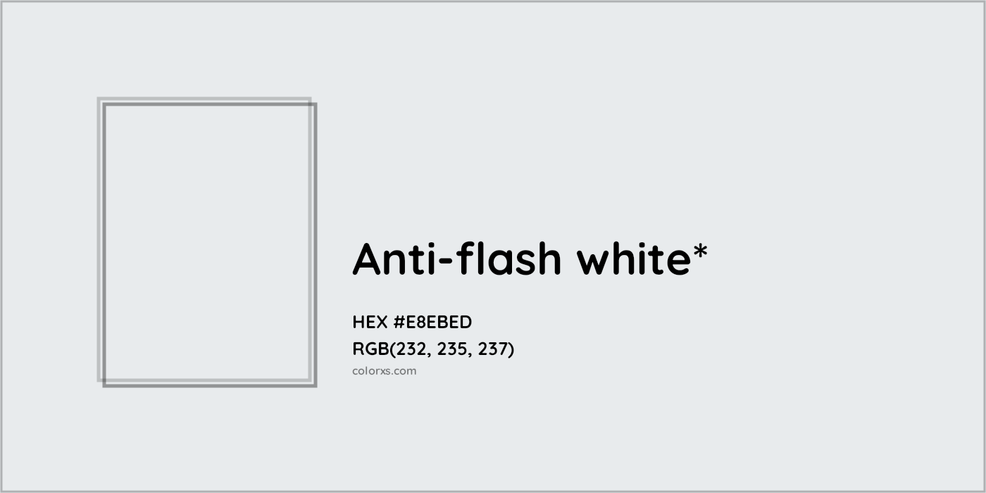 HEX #E8EBED Color Name, Color Code, Palettes, Similar Paints, Images
