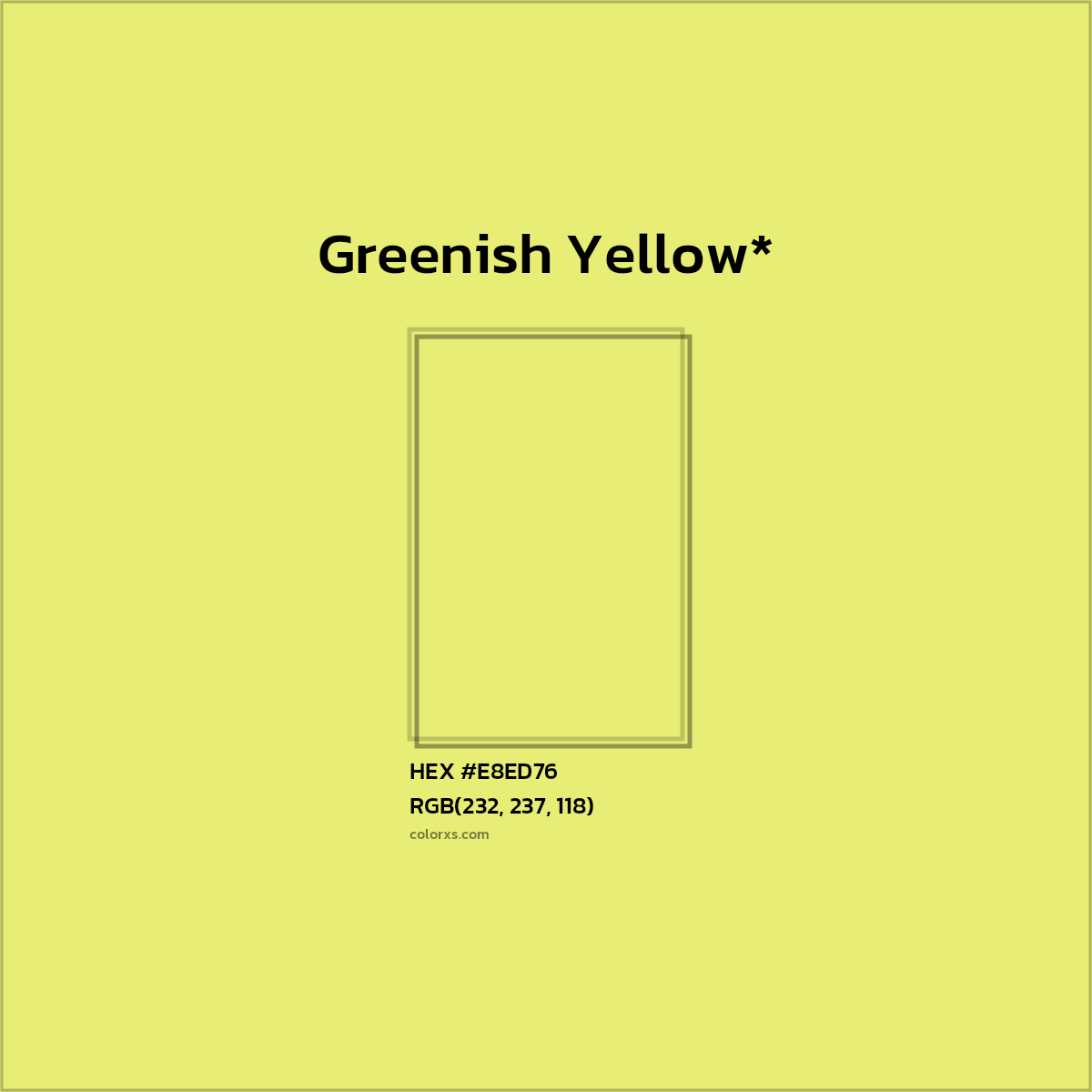 HEX #E8ED76 Color Name, Color Code, Palettes, Similar Paints, Images