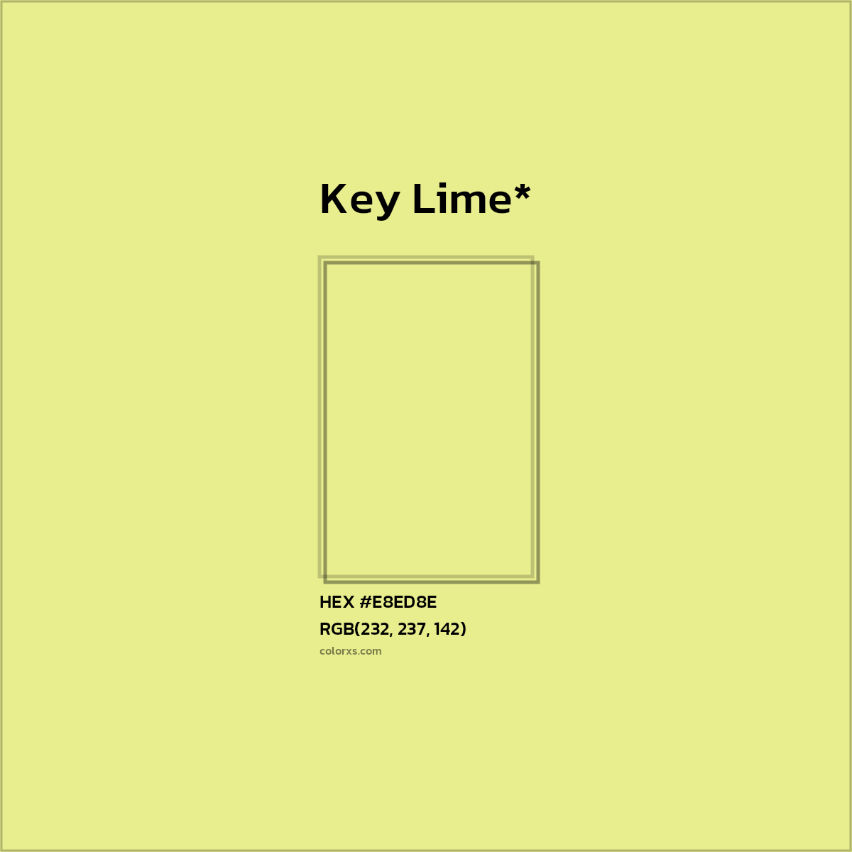 HEX #E8ED8E Color Name, Color Code, Palettes, Similar Paints, Images