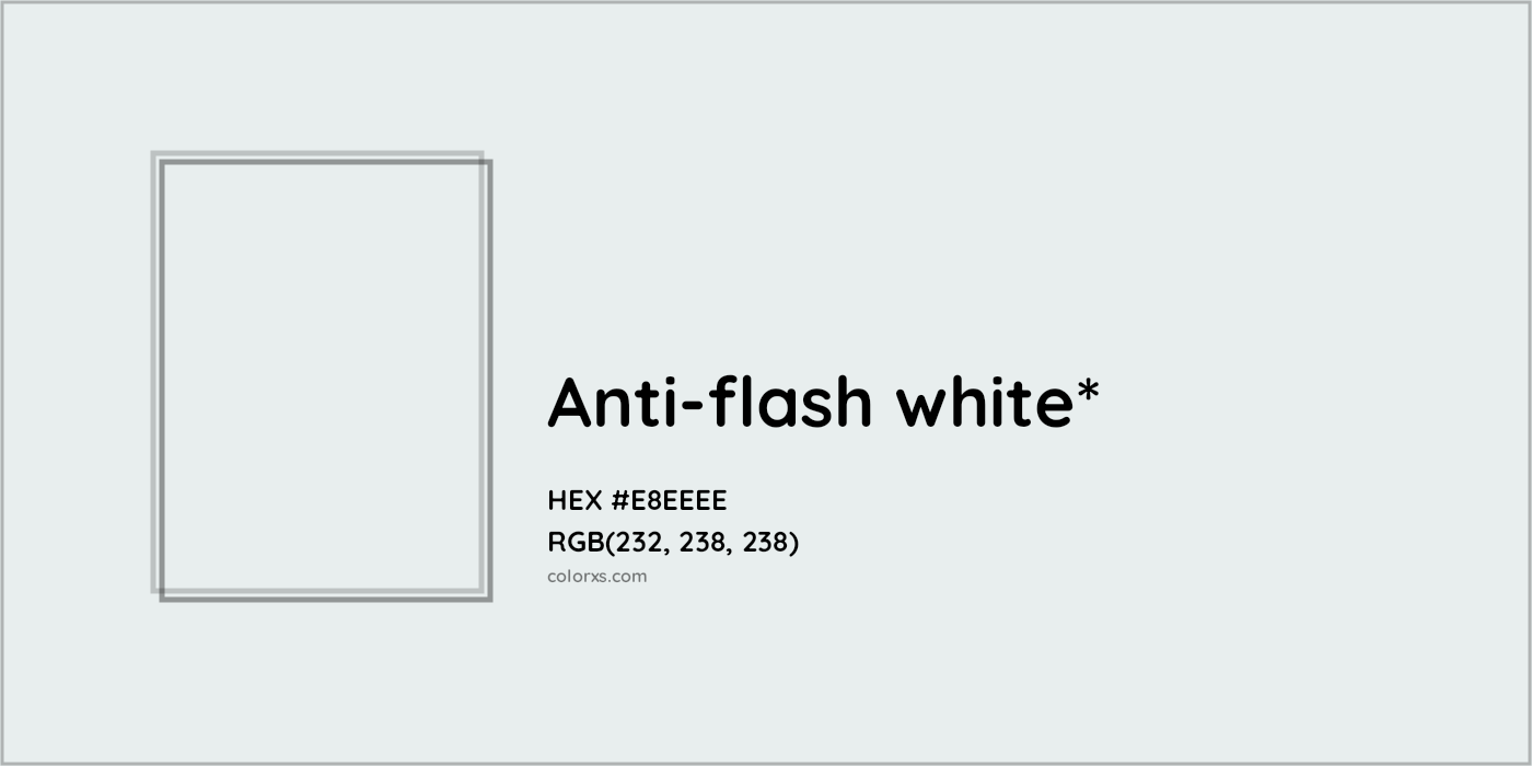 HEX #E8EEEE Color Name, Color Code, Palettes, Similar Paints, Images