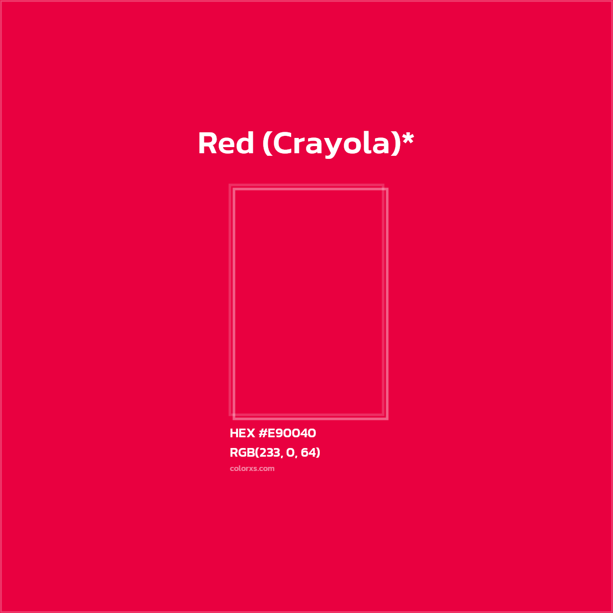 HEX #E90040 Color Name, Color Code, Palettes, Similar Paints, Images