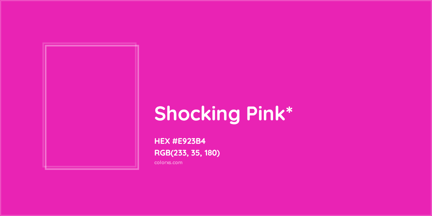 HEX #E923B4 Color Name, Color Code, Palettes, Similar Paints, Images