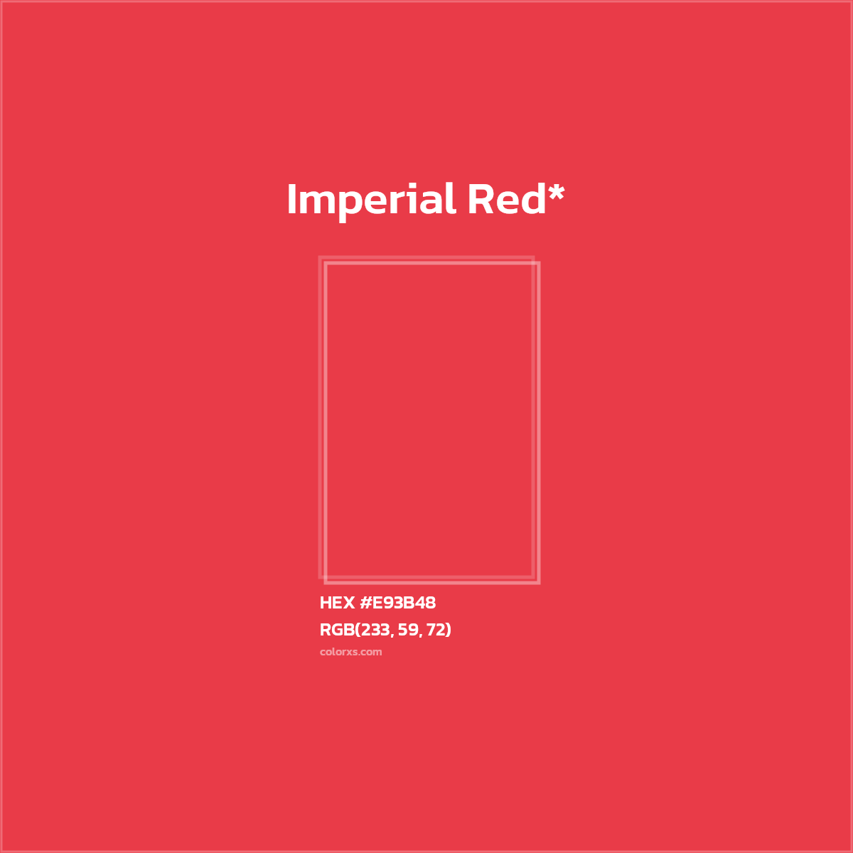 HEX #E93B48 Color Name, Color Code, Palettes, Similar Paints, Images