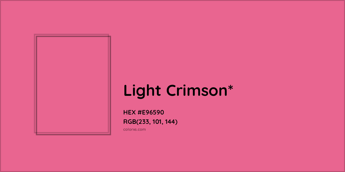 HEX #E96590 Color Name, Color Code, Palettes, Similar Paints, Images