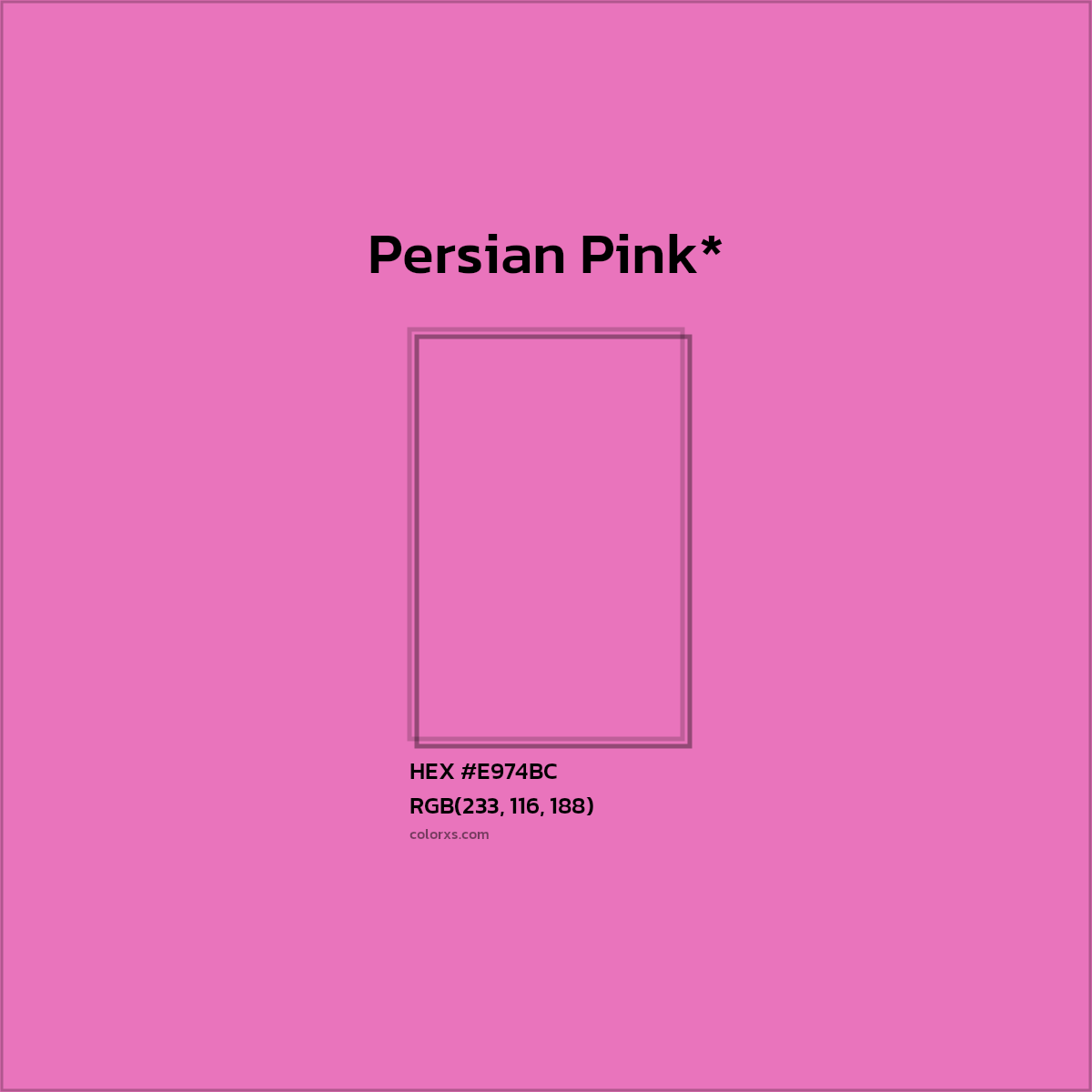 HEX #E974BC Color Name, Color Code, Palettes, Similar Paints, Images