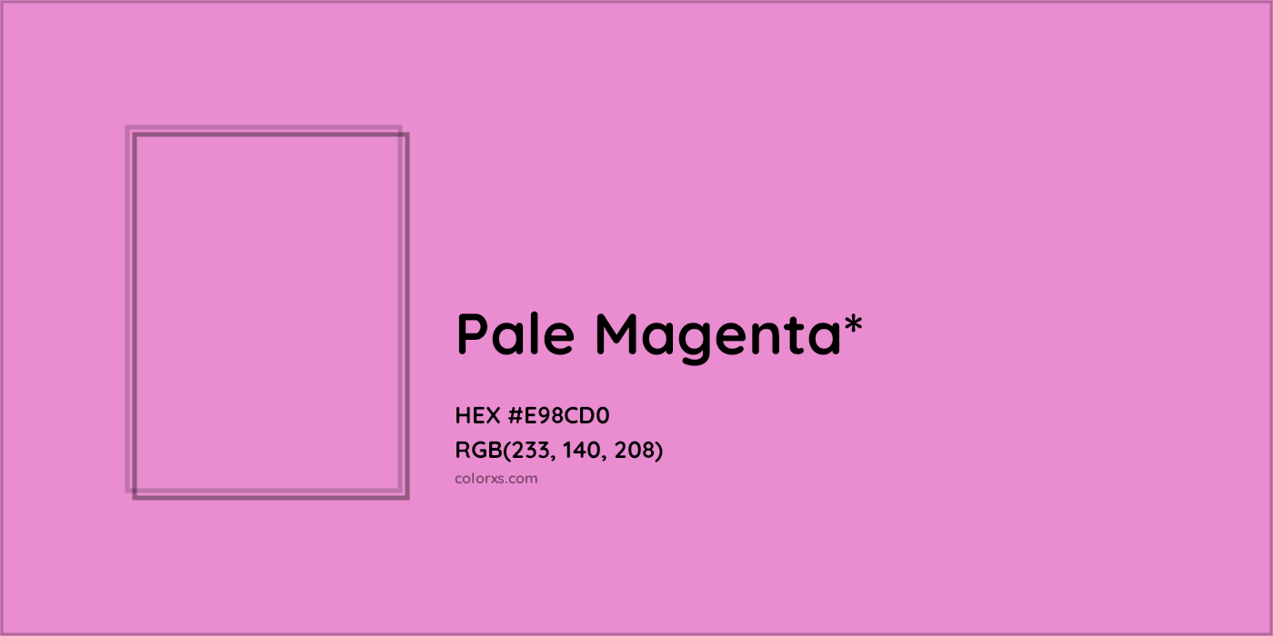 HEX #E98CD0 Color Name, Color Code, Palettes, Similar Paints, Images