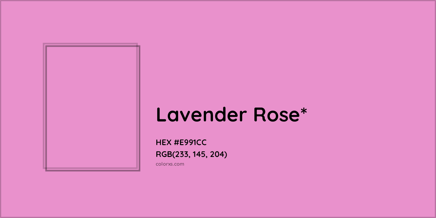 HEX #E991CC Color Name, Color Code, Palettes, Similar Paints, Images