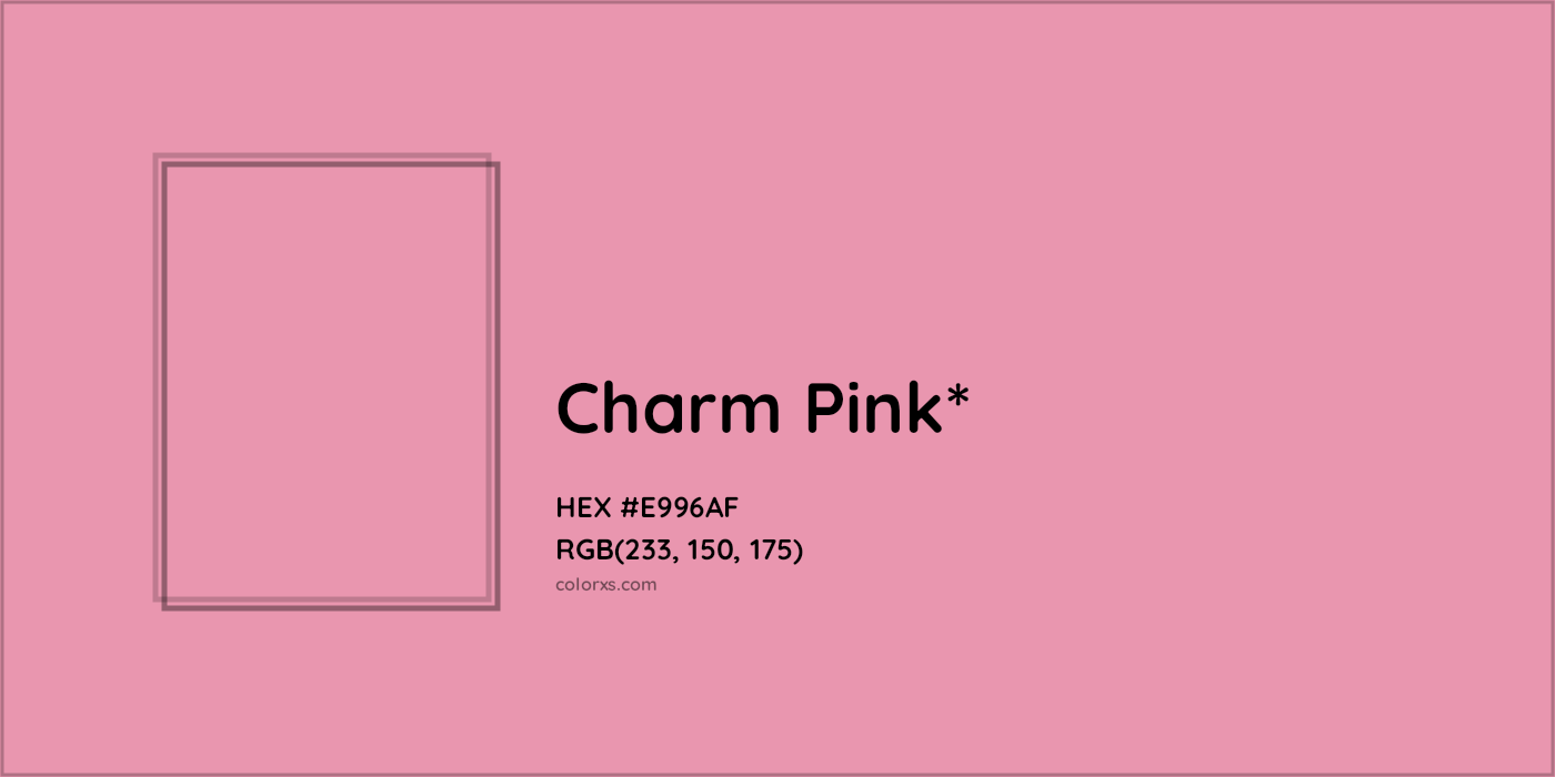HEX #E996AF Color Name, Color Code, Palettes, Similar Paints, Images