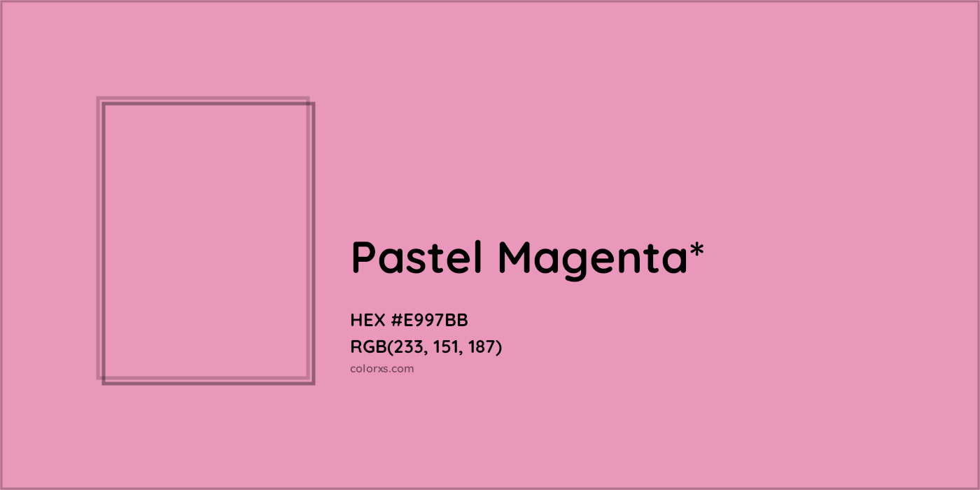 HEX #E997BB Color Name, Color Code, Palettes, Similar Paints, Images