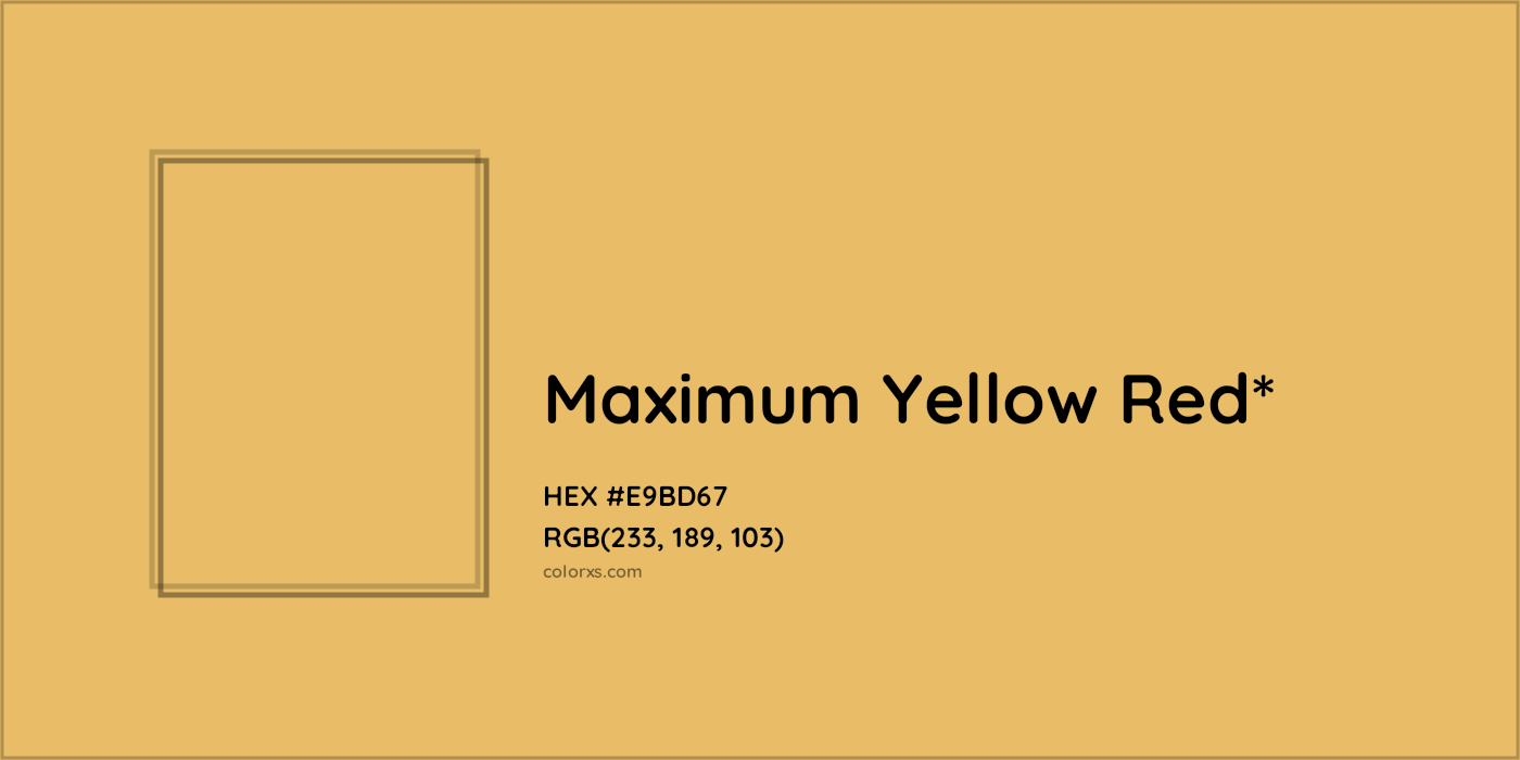 HEX #E9BD67 Color Name, Color Code, Palettes, Similar Paints, Images
