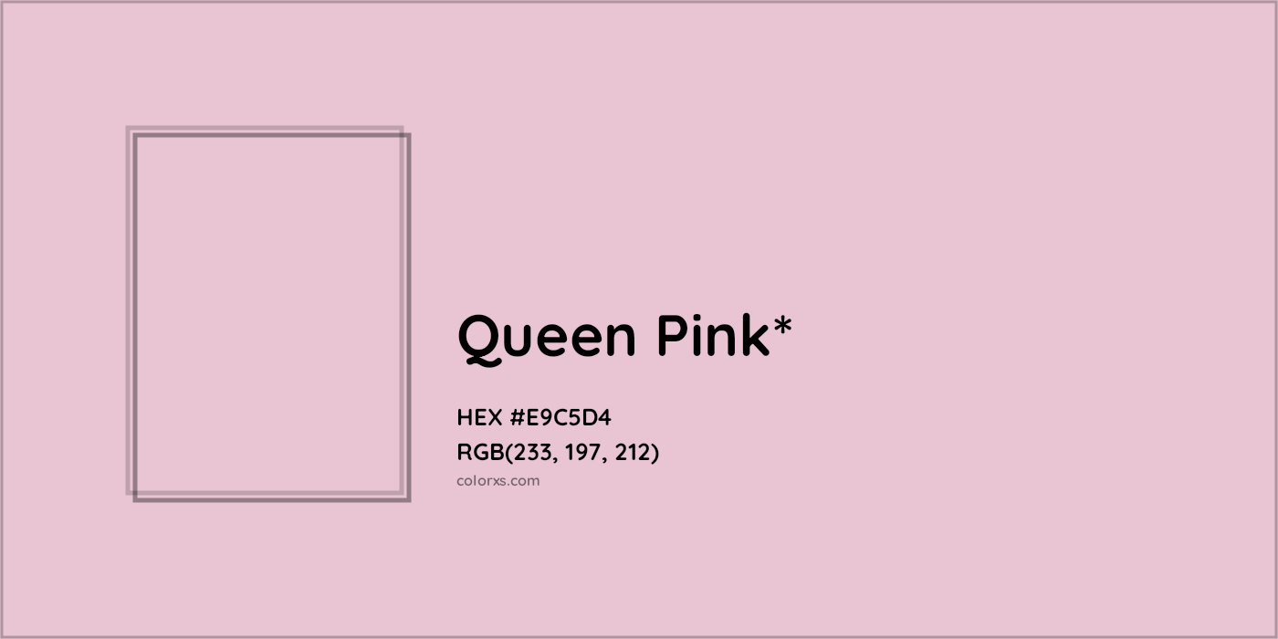 HEX #E9C5D4 Color Name, Color Code, Palettes, Similar Paints, Images