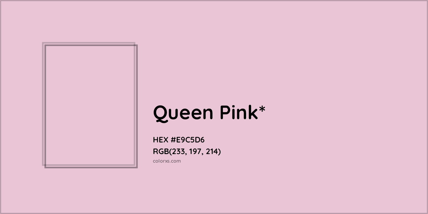 HEX #E9C5D6 Color Name, Color Code, Palettes, Similar Paints, Images