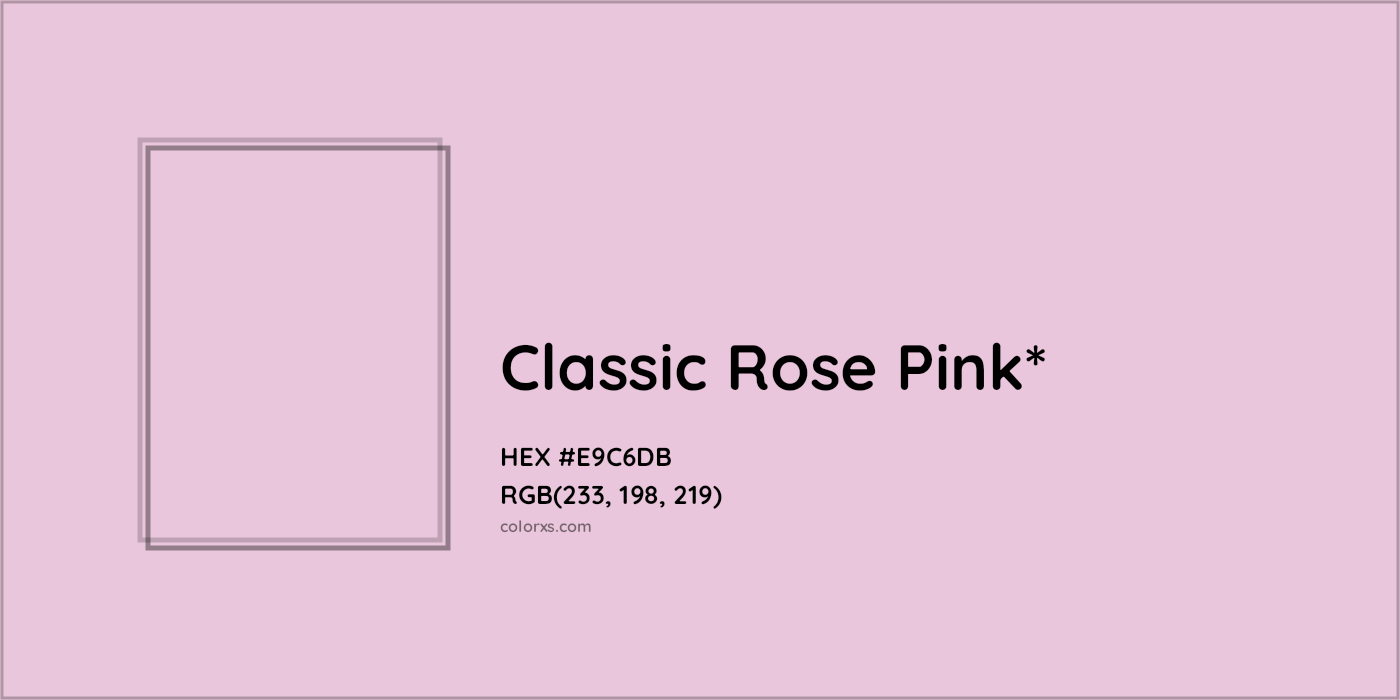 HEX #E9C6DB Color Name, Color Code, Palettes, Similar Paints, Images
