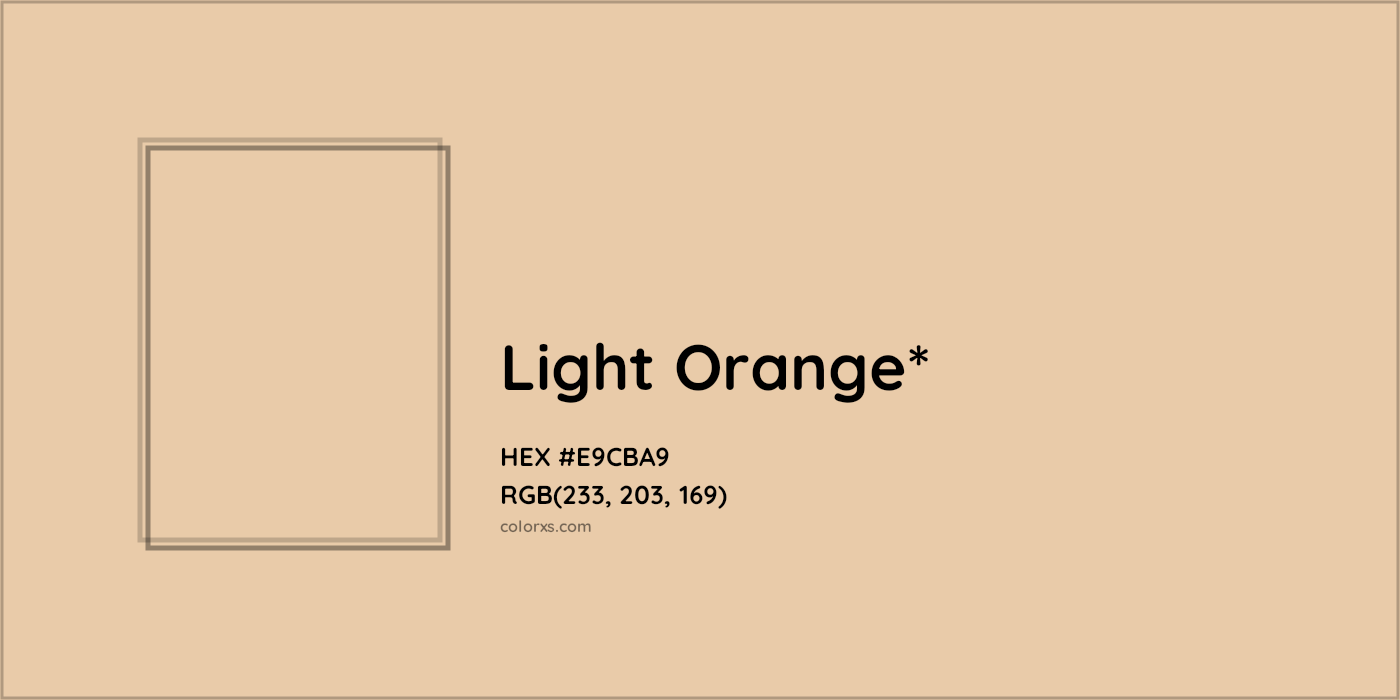 HEX #E9CBA9 Color Name, Color Code, Palettes, Similar Paints, Images