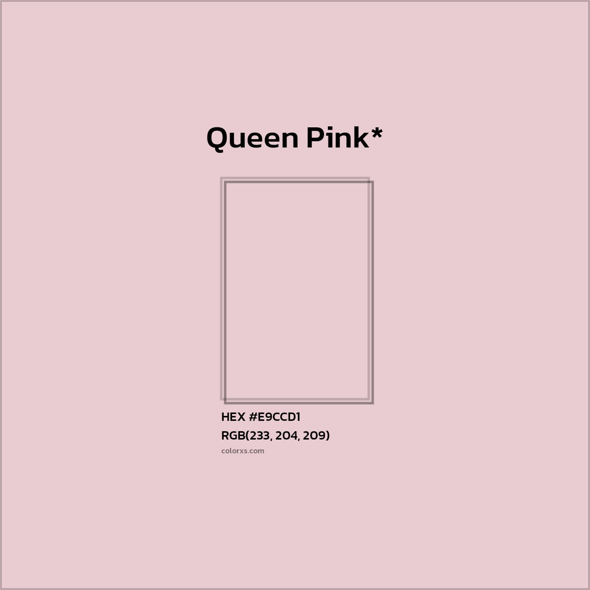 HEX #E9CCD1 Color Name, Color Code, Palettes, Similar Paints, Images