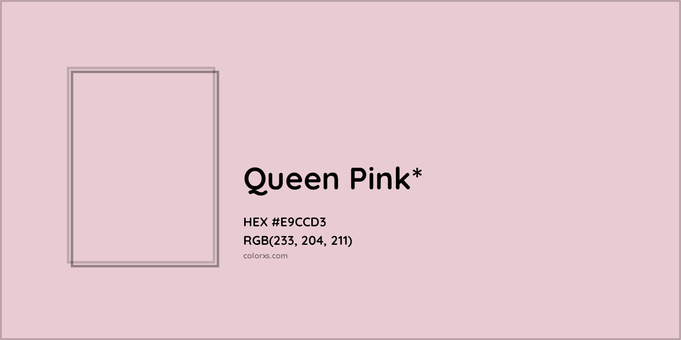 HEX #E9CCD3 Color Name, Color Code, Palettes, Similar Paints, Images