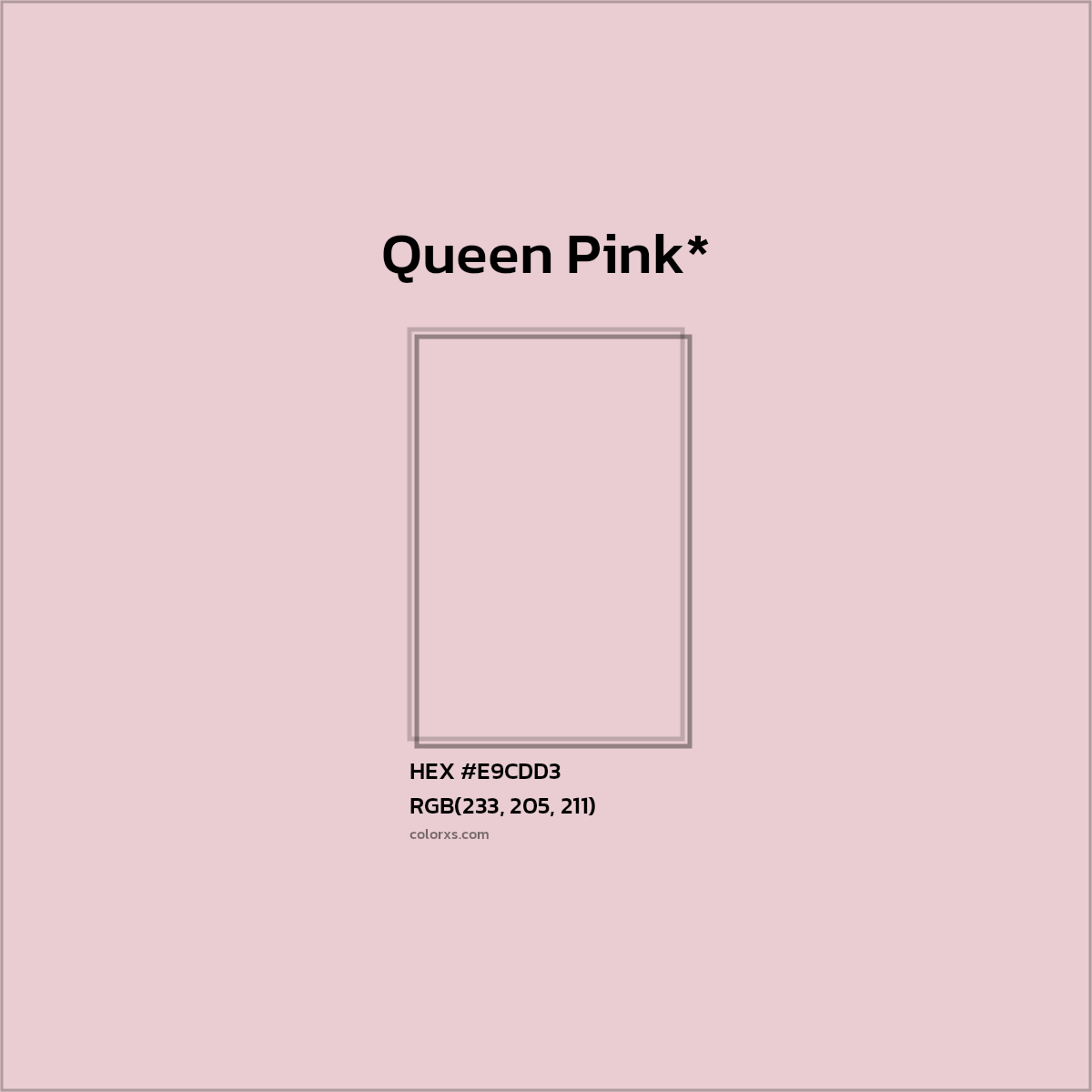 HEX #E9CDD3 Color Name, Color Code, Palettes, Similar Paints, Images