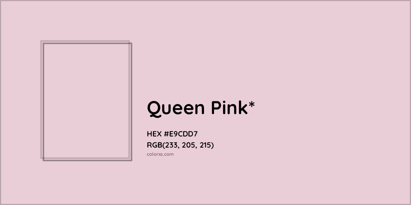 HEX #E9CDD7 Color Name, Color Code, Palettes, Similar Paints, Images