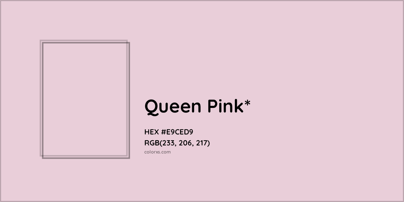 HEX #E9CED9 Color Name, Color Code, Palettes, Similar Paints, Images