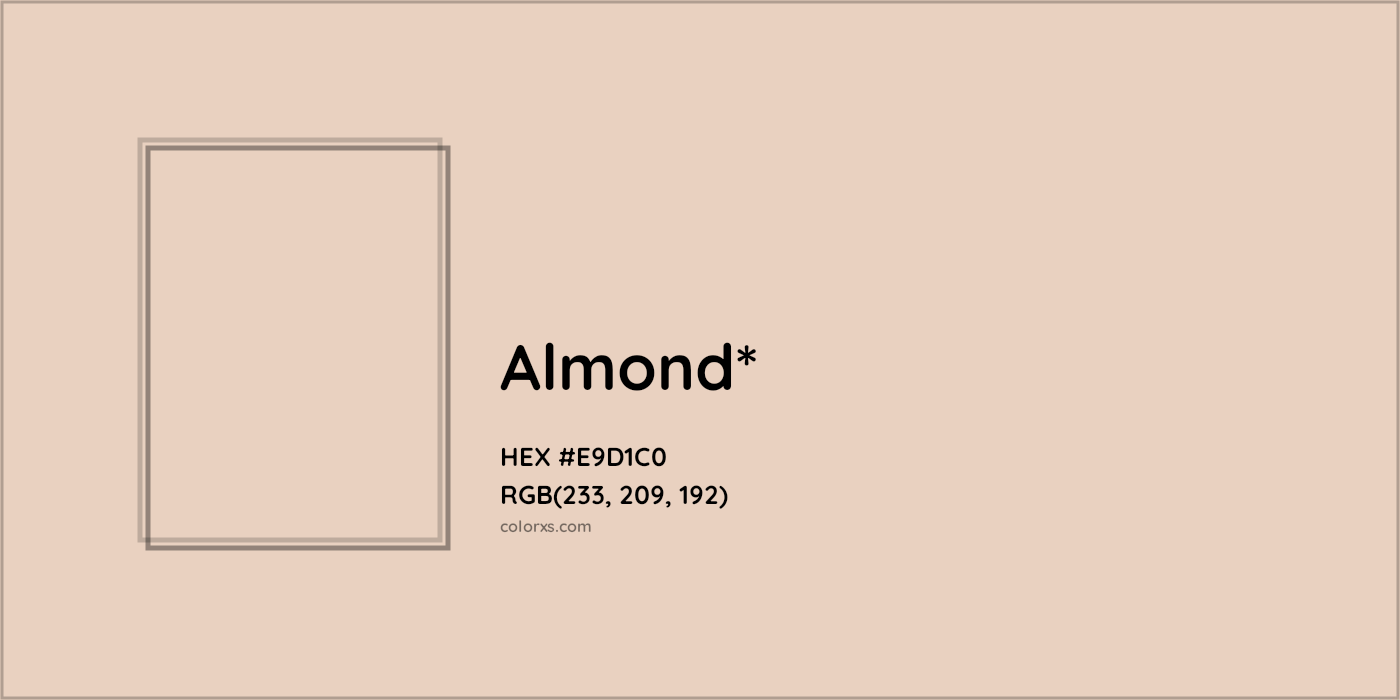 HEX #E9D1C0 Color Name, Color Code, Palettes, Similar Paints, Images
