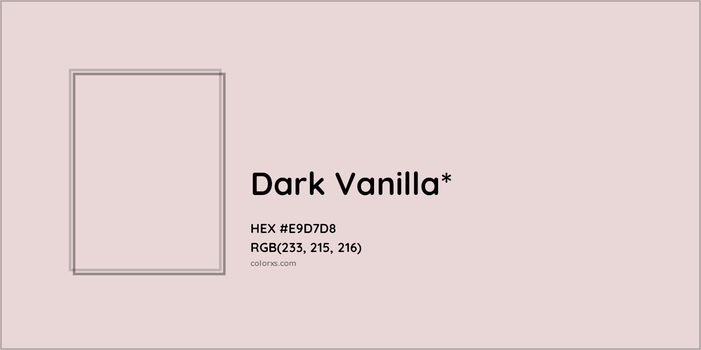 HEX #E9D7D8 Color Name, Color Code, Palettes, Similar Paints, Images