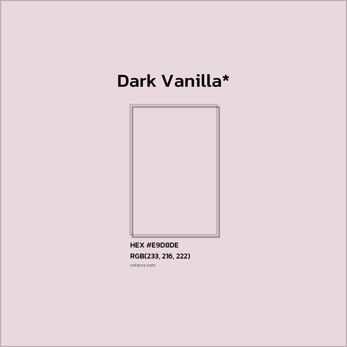 HEX #E9D8DE Color Name, Color Code, Palettes, Similar Paints, Images