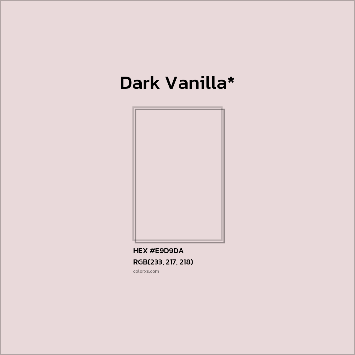 HEX #E9D9DA Color Name, Color Code, Palettes, Similar Paints, Images