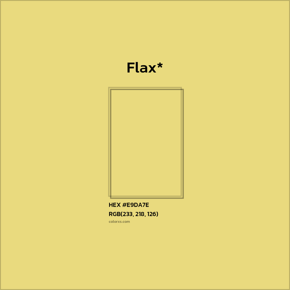 HEX #E9DA7E Color Name, Color Code, Palettes, Similar Paints, Images
