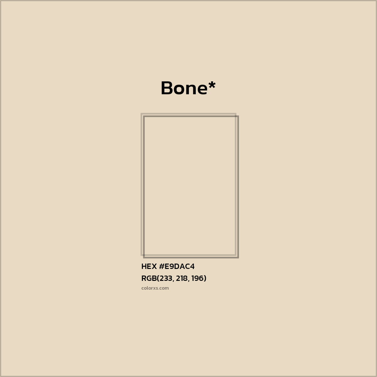 HEX #E9DAC4 Color Name, Color Code, Palettes, Similar Paints, Images