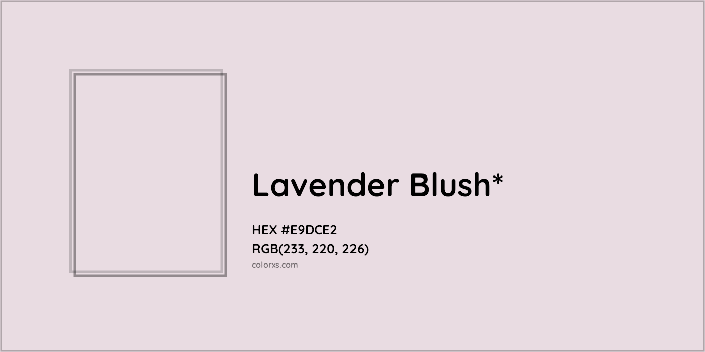 HEX #E9DCE2 Color Name, Color Code, Palettes, Similar Paints, Images