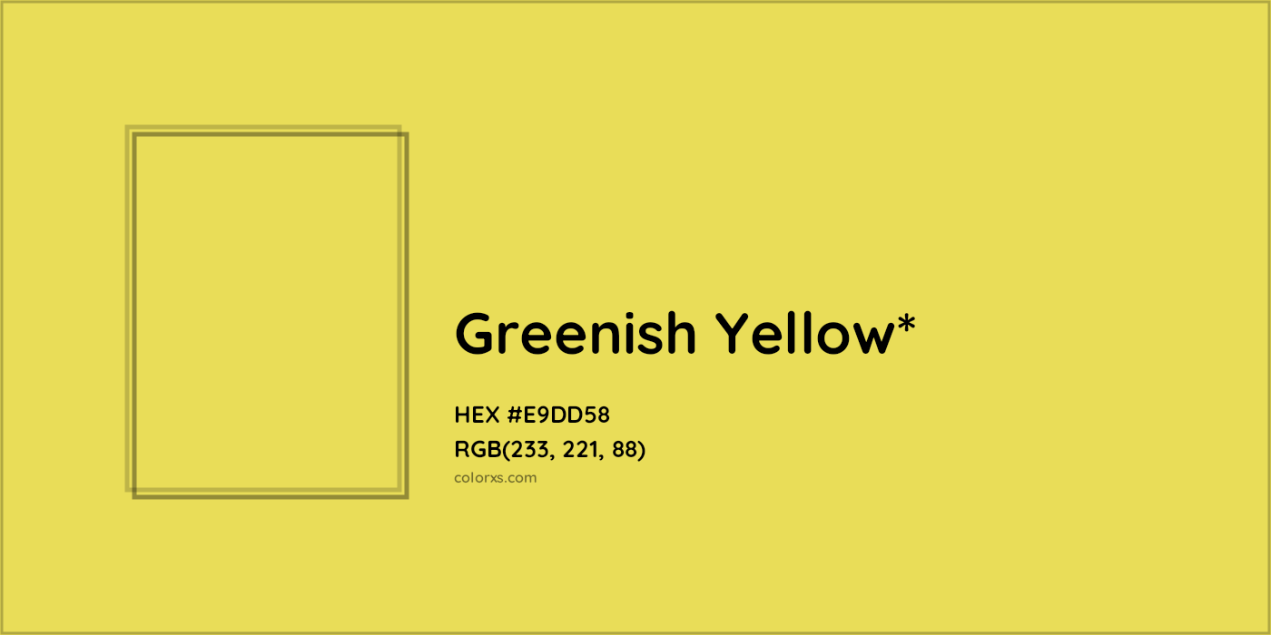 HEX #E9DD58 Color Name, Color Code, Palettes, Similar Paints, Images