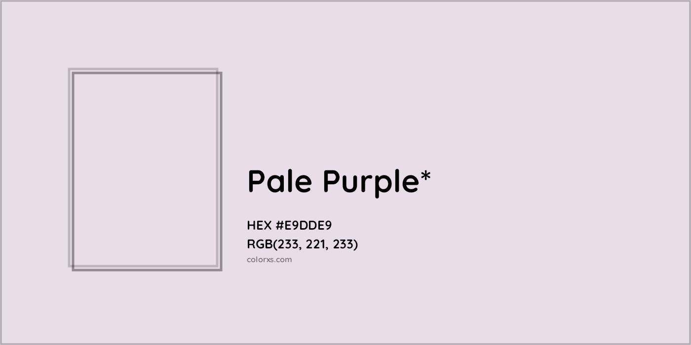 HEX #E9DDE9 Color Name, Color Code, Palettes, Similar Paints, Images