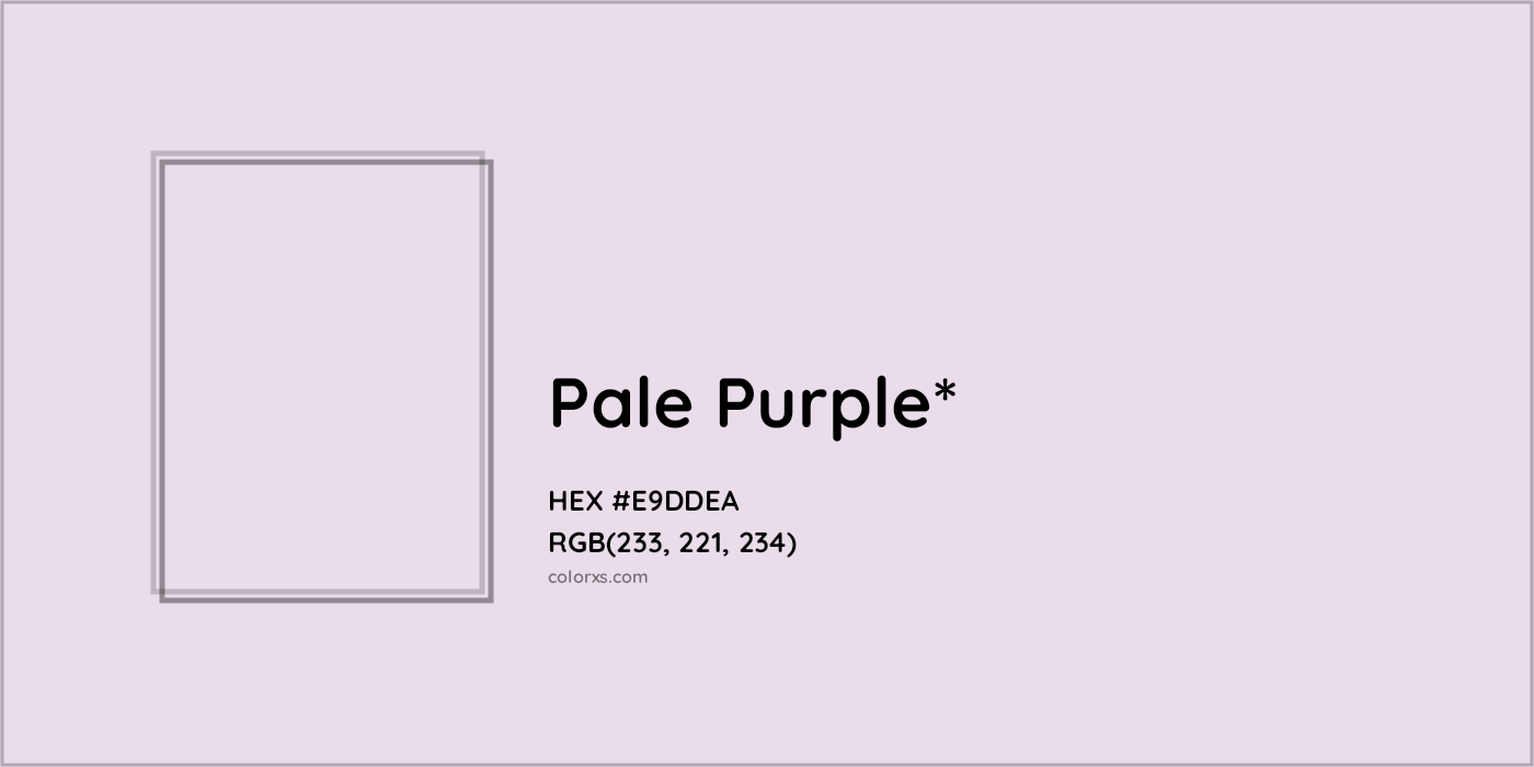 HEX #E9DDEA Color Name, Color Code, Palettes, Similar Paints, Images