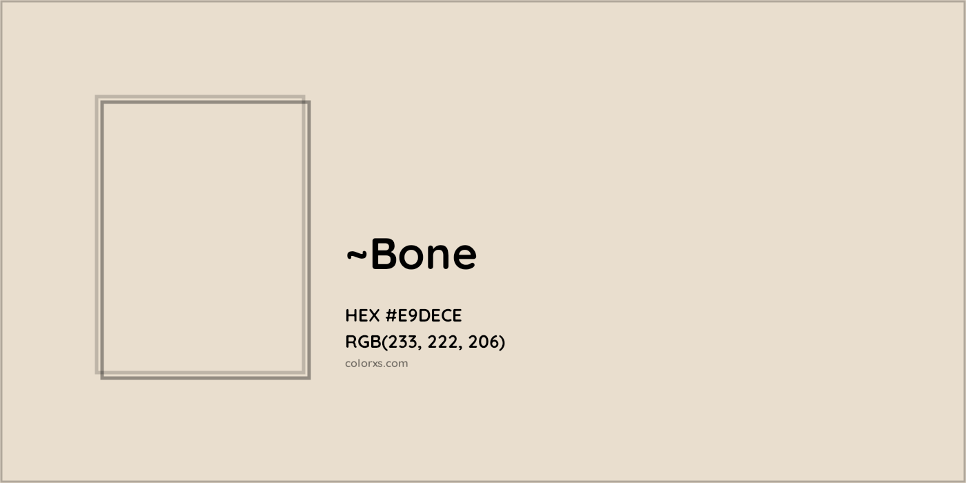 HEX #E9DECE Color Name, Color Code, Palettes, Similar Paints, Images