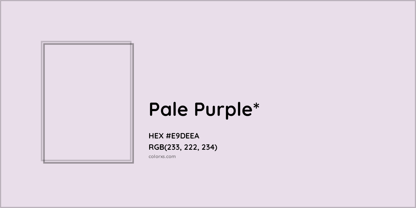HEX #E9DEEA Color Name, Color Code, Palettes, Similar Paints, Images