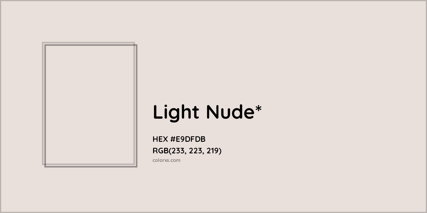 HEX #E9DFDB Color Name, Color Code, Palettes, Similar Paints, Images