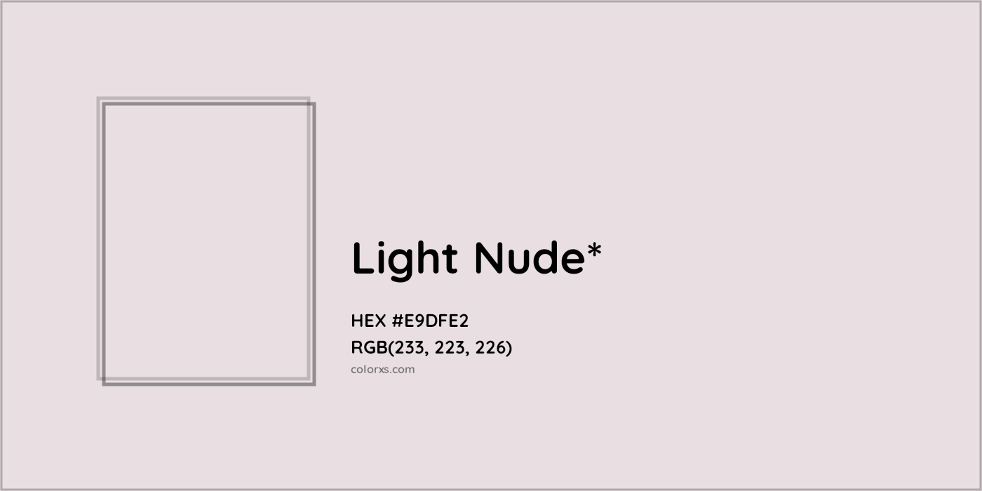 HEX #E9DFE2 Color Name, Color Code, Palettes, Similar Paints, Images