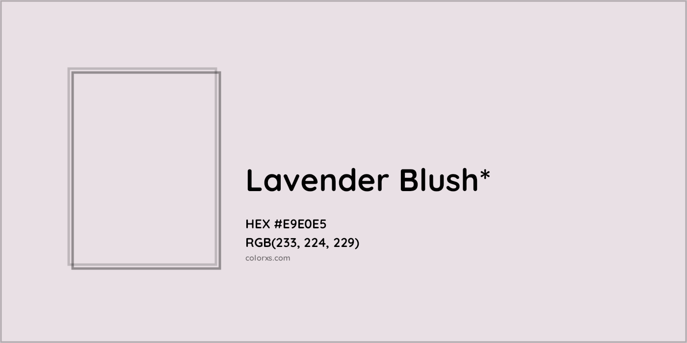 HEX #E9E0E5 Color Name, Color Code, Palettes, Similar Paints, Images