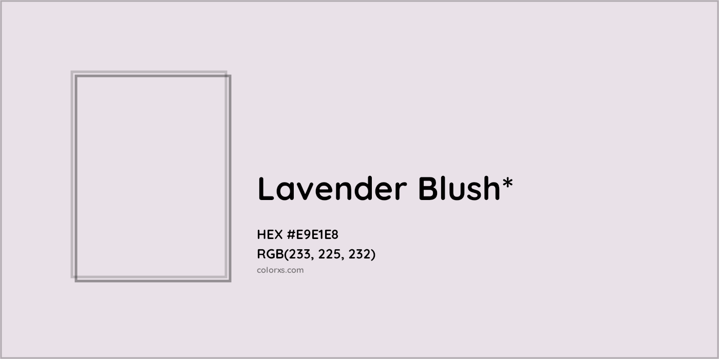 HEX #E9E1E8 Color Name, Color Code, Palettes, Similar Paints, Images