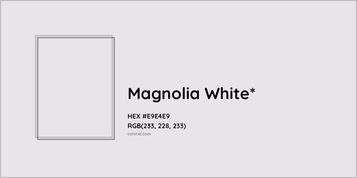HEX #E9E4E9 Color Name, Color Code, Palettes, Similar Paints, Images