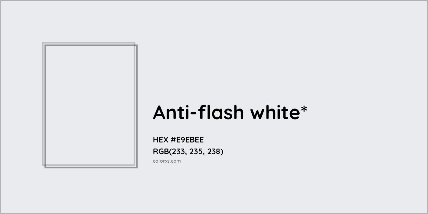HEX #E9EBEE Color Name, Color Code, Palettes, Similar Paints, Images