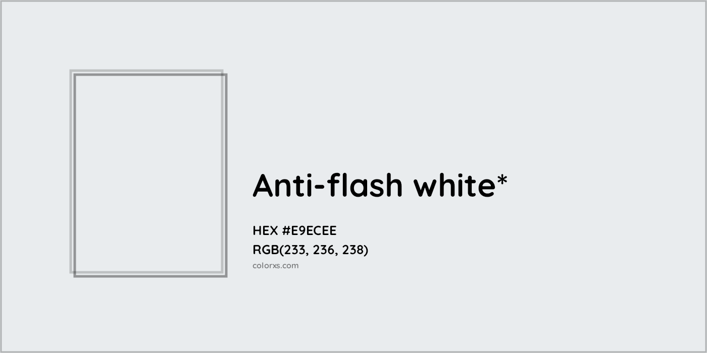 HEX #E9ECEE Color Name, Color Code, Palettes, Similar Paints, Images